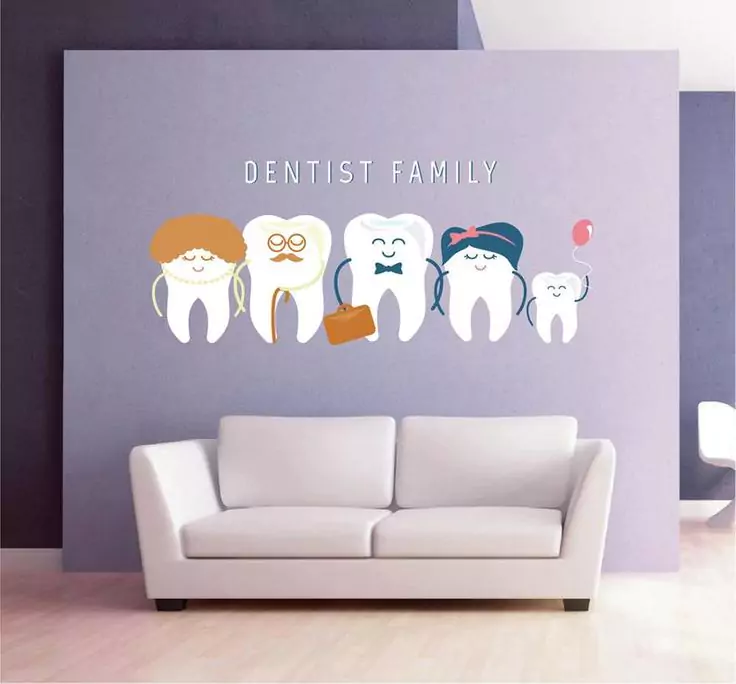 wall print on dental center