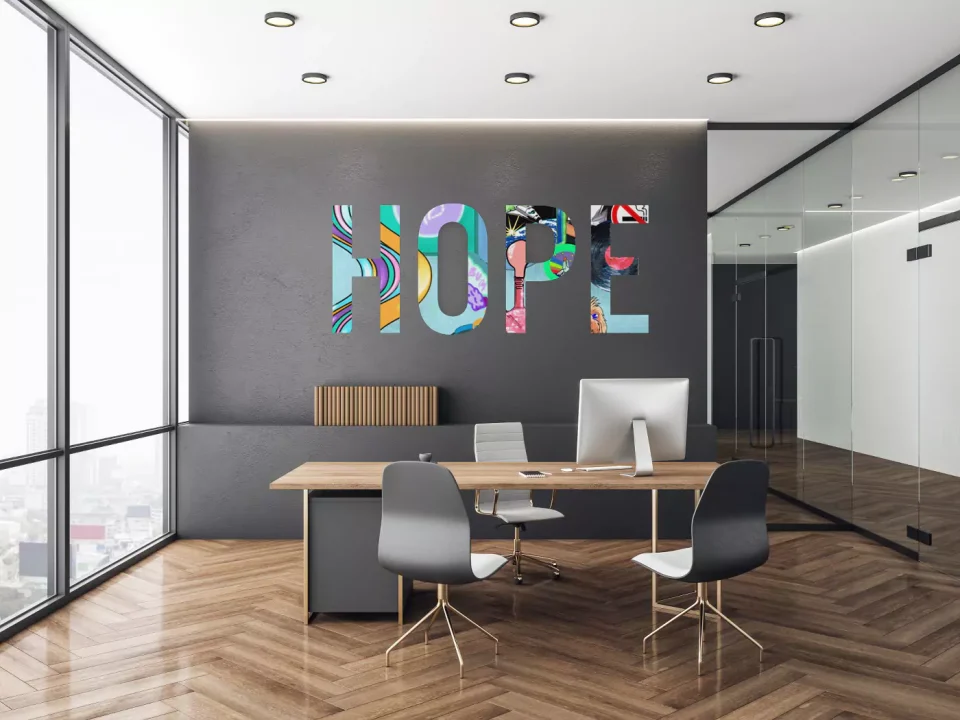 wall printer at office